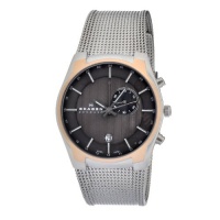 Skagen Men's 853XLSRM Skagen Denmark GMT/Alarm & Rose Gold Accents Watch