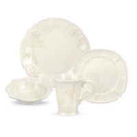 Portmeirion Fleur De Lys Cream 4-Piece Placesetting