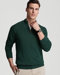 Soft cotton and plush cashmere are blended for comfort in this handsome, laid-back sweater from Vineyard Vines.