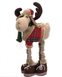 Napco Christmas Decor Standing Moose