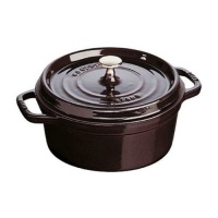 Staub 5 Quart Round Cocotte, Aubergine