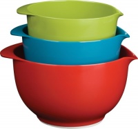 Trudeau Melamine Mixing Bowls, Set of 3