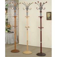 ADF Manhattan 74-Inch Coat Rack, Cherry