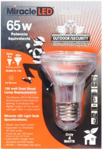 Miracle LED 605027 Security Bulb, White