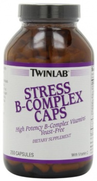 Twinlab Stress B-Complex Caps with Vitamin C, 250 Capsules