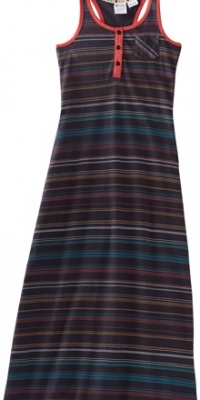 Roxy Kids Girls 7-16 Lighthouse Racerback Dress, Blue Black Stripe, Large