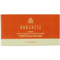 Borghese Fango Active Mud Soap for Face and Body, 11.5 Ounce