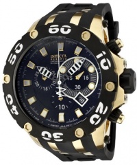 Invicta Men's 0913 Reserve Chronograph Black Dial Rubber Watch