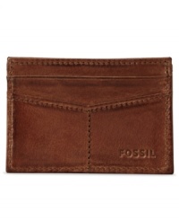 This slim card case from Fossil is a great way to lighten your daily load.