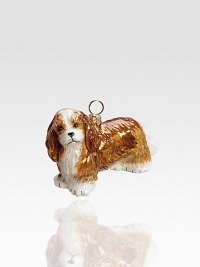 A celebration of Poland's time-honored glassmaking tradition, this charming pup sculpture in glass is lovingly crafted by skilled artisans. Handpainted glass Each ornament takes 7-10 days to complete Arrives in gift box ideal for giving or storing 1½W X 2H X 3D Handmade in Poland 