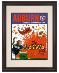 The Tigers blasted the Crimson Tide in 1969, winning 49-26, and this restored program cover from their always-thrilling matchup is an incredible souvenir for college football fans and alum of all ages.