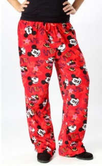 Mickey Mouse Love Fleece Plus Size Pajama Pants for Women