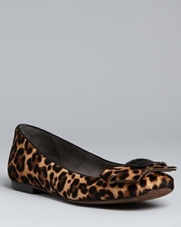 Stuart Weitzman always nails the leopard look; he's done it again in these must-have ballet flats. Jeweled bows set them apart from the pack.