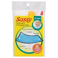 Sassy 12 Count Disposable Changing Pads