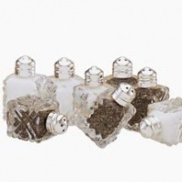 SET OF 8 SQUARE SALT AND PEPPERS SHAKERS