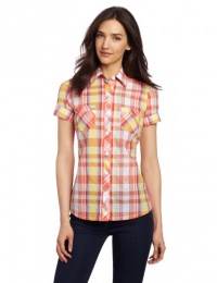 Dickies Women's Short Sleeve Plaid Shirt