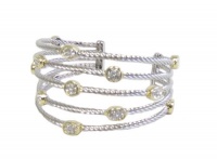 Designer Inspired Cz Stone Cuff Bracelet