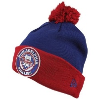 New Era Philadelphia Phillies Circle Knit Beanie - Red/Royal Blue