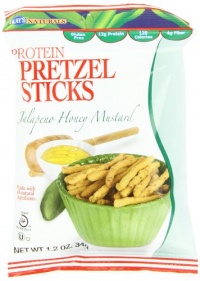 Kay's Naturals Gluten Free Protein Pretzels, Jalapeno Honey Mustard, 1.2 Ounce (Pack of 6)