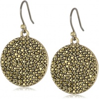 Lucky Brand Pave Disk Earrings