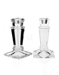 Godinger Empire Crystal Candlestick Pair