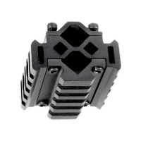 UTG Universal Tri-Rail Barrel Mount Complete with Laser Clamping Feature (Each Rail with 5 Slots)