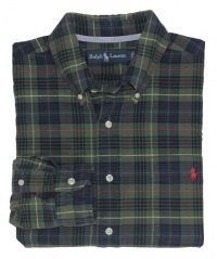 Polo Ralph Lauren Classic-Fit Green Plaid Oxford