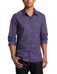 Kenneth Cole Men's One Pocket Irridescent Shirt