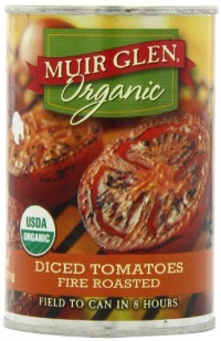 Muir Glen Organic Diced Tomatoes, Fire Roasted, 14.5-Ounce Cans (Pack of 12)