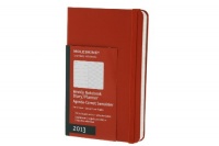 Moleskine 2013 Pocket Hard Cover Weekly Planner+Notes - Red (3.5 x 5.5) (Planners & Datebooks)