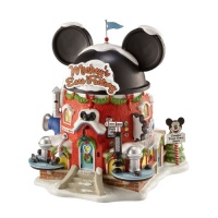 Department 56 North Pole Village Miniature Lit Building, Mickey's Ears Factory