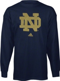 Notre Dame Fighting Irish Adidas Navy Infant Logo Long Sleeve T-Shirt