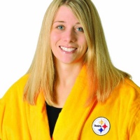 NFL Pittsburgh Steelers Yellow, One Size Cotton Robe