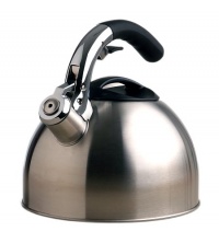 Primula Tea Kettle with Soft Grip Silicone Handle, Stainless Steel, 3-Quart