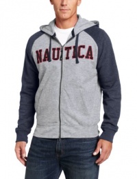 Nautica Men's Hooded Solid Fleece Sweater