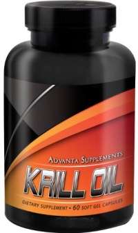 Advanta Supplements Krill Oil, 500 mg per Softgel, 60 Softgels