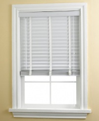 Home Basics 2 Faux Wood Blinds, 34-39 x 64