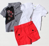 First Impressions 3pcs Boys Set, Size 6-9m