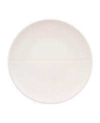 Make a chic style statement with the Dune Lines salad plate. The distinctive, free form shape, soft lines and ribbed surface combine for truly modern elegance. An imperfect glaze conveys natural grace.