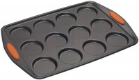 Rachael Ray Oven Lovin' Non-Stick 12-Cup Whoopie Pie Pan, Orange