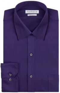 Van Heusen Pincord Dress Shirt - Deep Plum