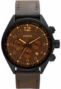 Fossil Men's CH2782 Flight Brown Dial Watch