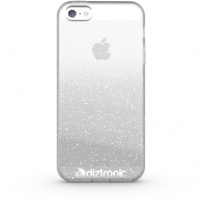 Diztronic Clear GlitterFlex Flexible TPU Case for Apple iPhone 5 / 5S - Retail Packaging