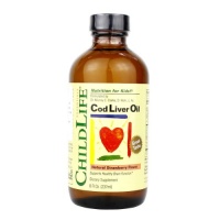 Child Life Cod Liver Oil, Glass Bottle, 8-Ounce