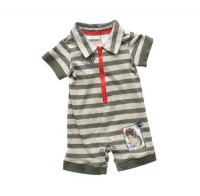 First Impressions, Baby Boys Stripe Romper, 0-3 Months