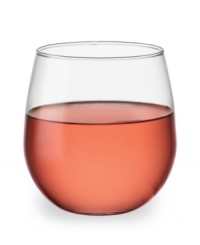 The Cellar glassware puts this great set of wine glasses in the palm of your hand with a simply modern, stemless design that's ideal for small spaces and fantastic for every day in dishwasher-safe glass.