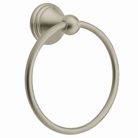 Moen DN8486BN Inspirations Towel Ring, Brushed Nickel