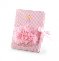 Mud Pie Baby Birthday Pink Chiffon Photo Album, Cupcake