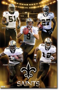 NFL New Orleans Saints 2011 Player Poster