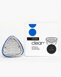 Add this solution to your Tanda skincare system to clear your acne fast. Clinically proven to clear acne faster and more effectively than ever before. The Clear+ is fast and effective. It starts working immediately to clear existing breakouts and prevents future outbreaks, while improving overall skin condition.The Clear+ Treatment Head combines a powerful bacteria-killing blue light with sonic vibration and gentle warming for clinically proven, clearing results. The large treatment surface treats acne breakouts fast. Together, these three technologies deliver unsurpassed speed and effectiveness for calm, clear, beautiful skin.- 30% more effective than blue light alone- Safe for all skin types with no irritation, dryness or redness - You can see a difference in your skin in just 24 hours- FDA cleared for the treatment of mild to moderate inflammatory acneTo note:- Tanda treatment heads can only be used in conjunction with the Tanda handpiece- Tanda handpiece is sold separately